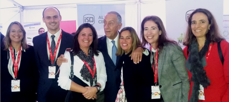 Presidente da República com o ISQ no 14º encontro da COTEC