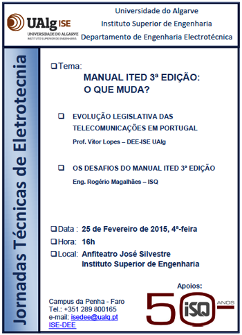 Seminário sobre o novo Manual ITED 3ª Edição